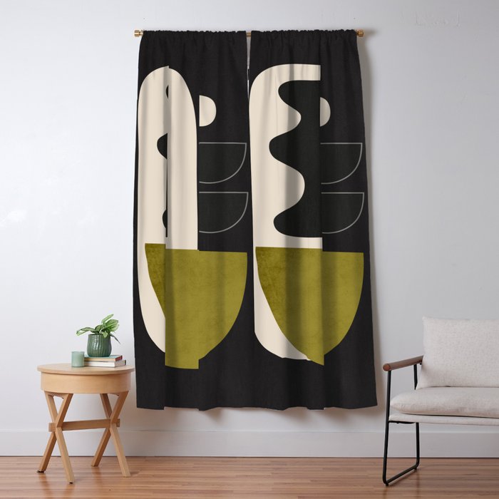 Abstract Minimal Shapes 122 Window Curtain Gallery Image 5