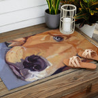 Golden Retriever Dog Portrait Outdoor Rug Gallery Image 2
