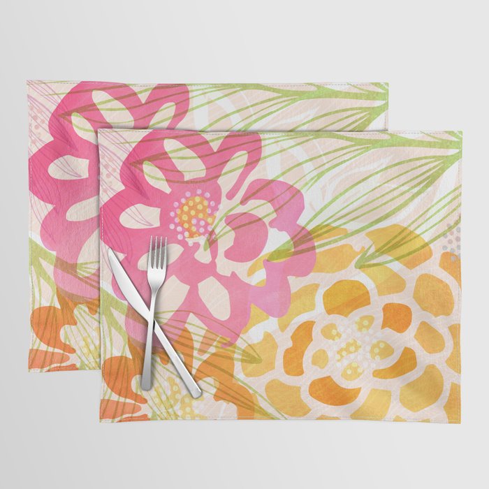 Bouquet of Love Floral Pattern Placemat Gallery Image 1