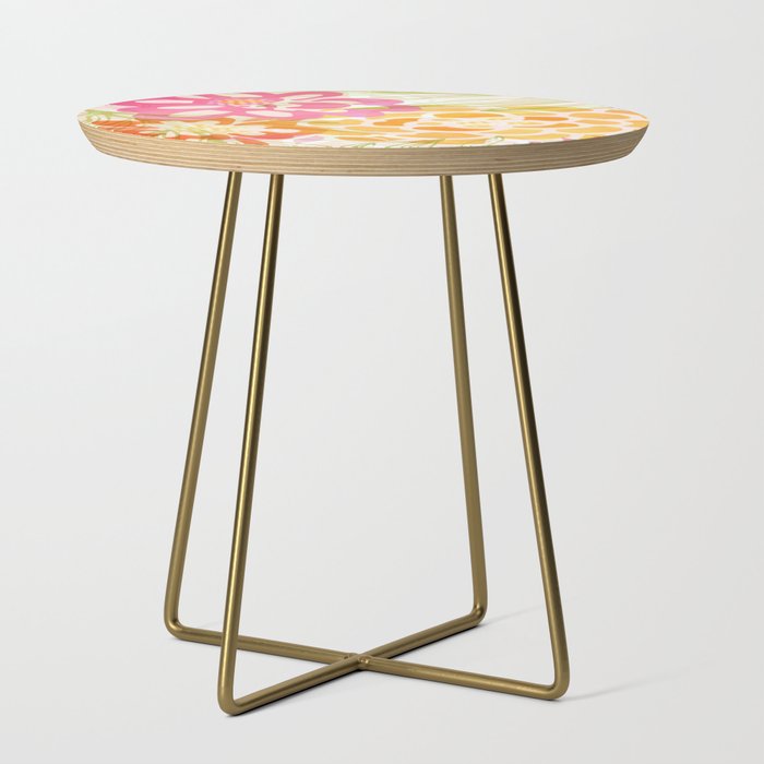 Bouquet of Love Floral Pattern Side Table Gallery Image 1