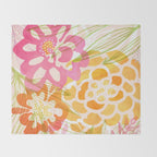 Bouquet of Love Floral Pattern Throw Blanket Gallery Image 2