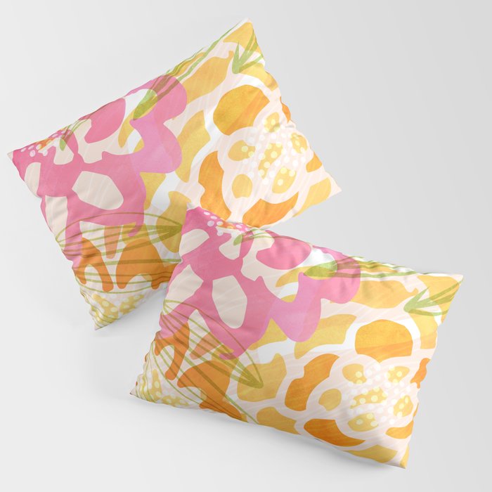 Bouquet of Love Floral Pattern Pillow Sham Gallery Image 3