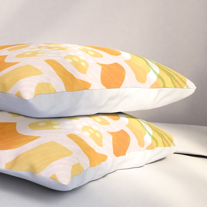 Bouquet of Love Floral Pattern Pillow Sham Gallery Image 3