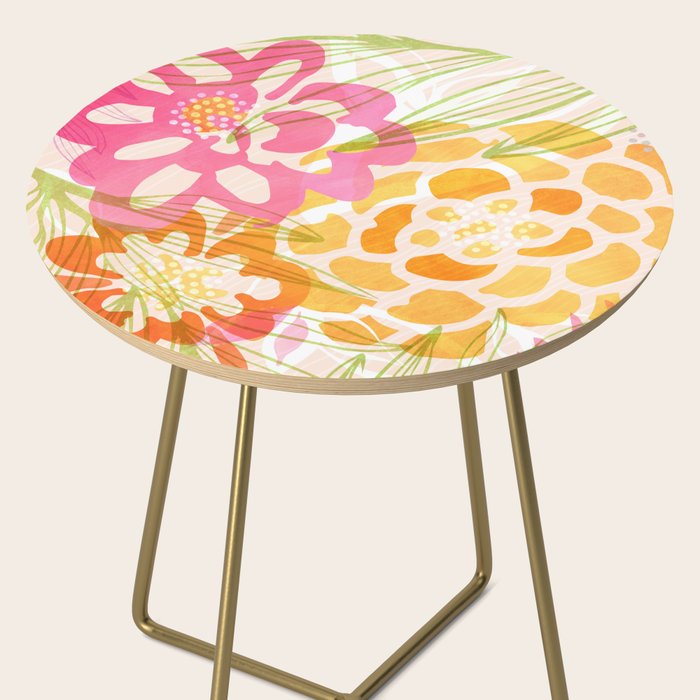 Bouquet of Love Floral Pattern Side Table Gallery Image 2