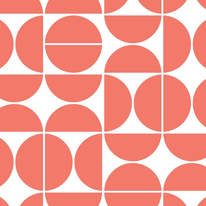 Mid Century Modern Geometric 04 Living Coral Coffee Mug Gallery Image 2