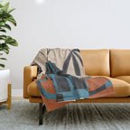 Modern Botanicals No 3 Throw Blanket Gallery Image 1