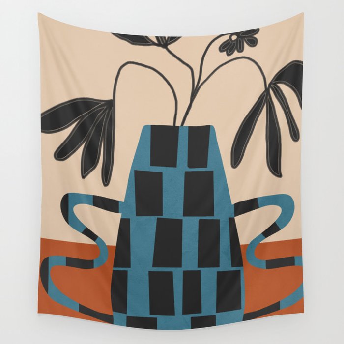 Modern Botanicals No 3 Wall Tapestry Gallery Image 4