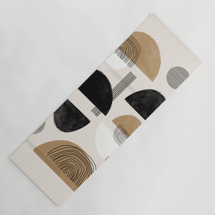 Paper Collage Art Yoga Mat Gallery Image 1