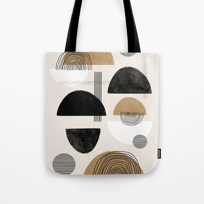 Paper Collage Art Tote Bag Gallery Image 1