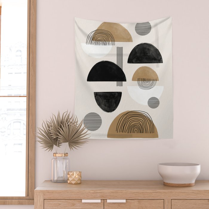Paper Collage Art Wall Tapestry Gallery Image 2
