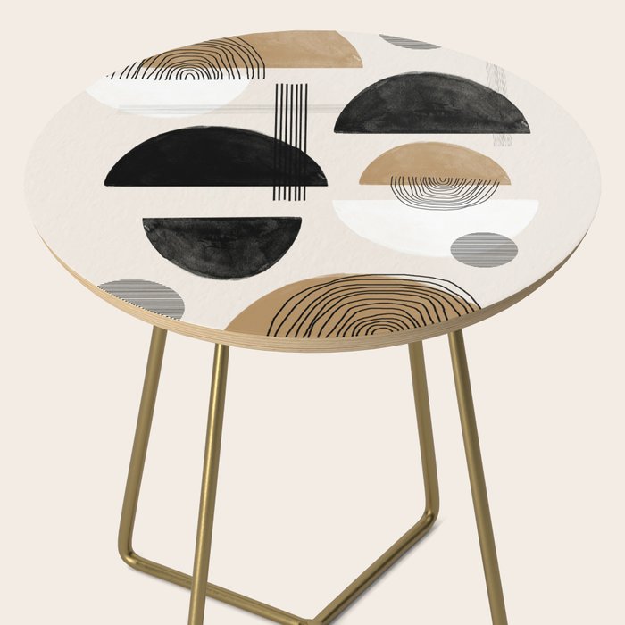Paper Collage Art Side Table Gallery Image 2