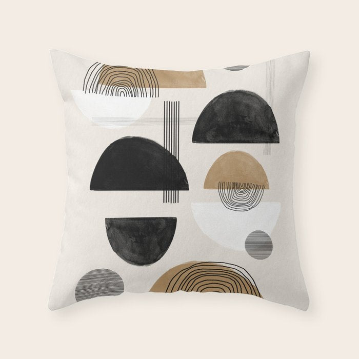 Paper Collage Art Throw Pillow Gallery Image 6