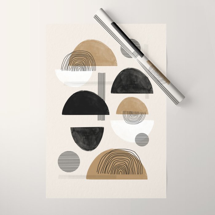 Paper Collage Art Wrapping Paper Gallery Image 1