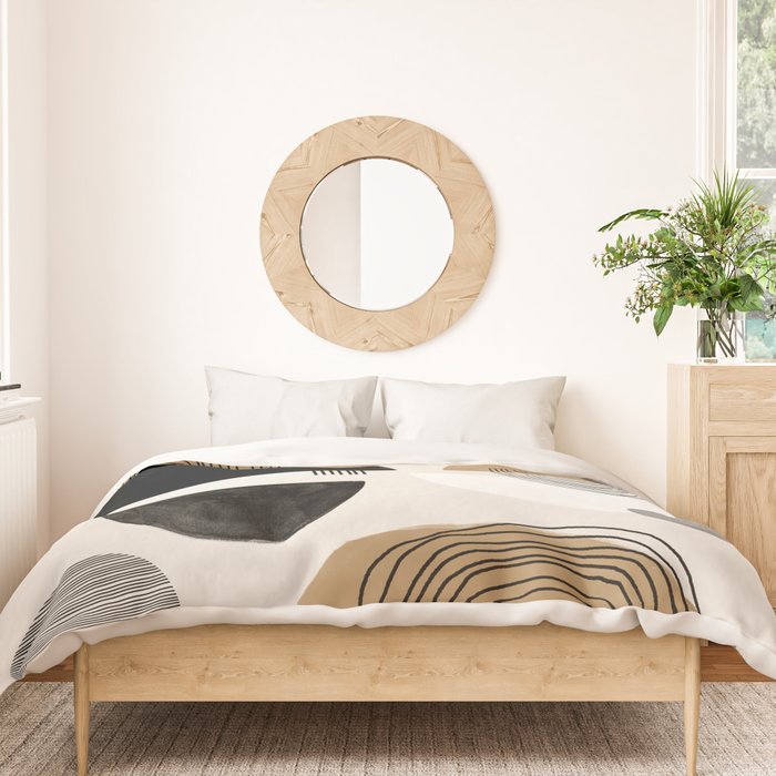 Paper Collage Art Duvet Cover Gallery Image 3
