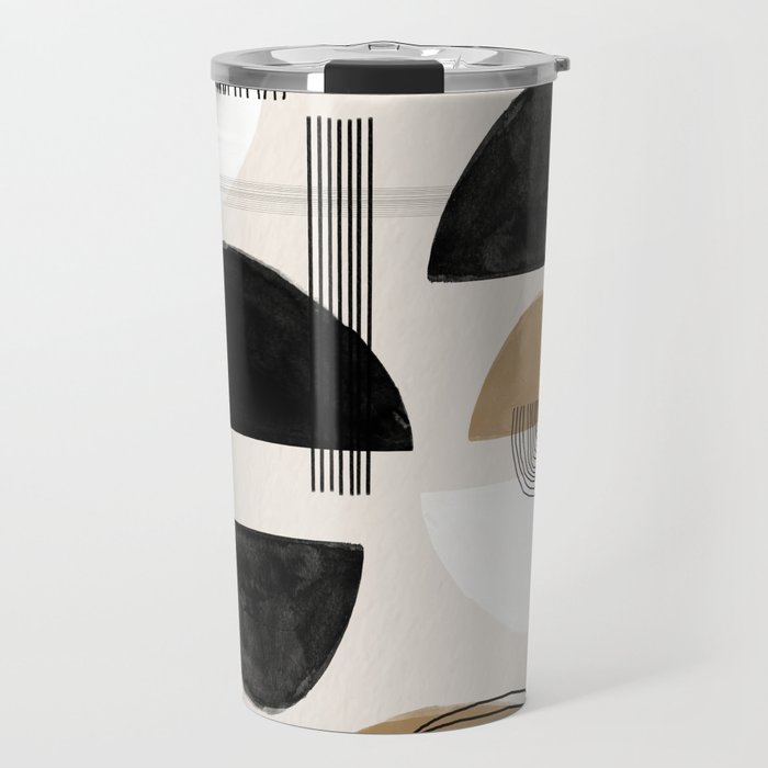 Paper Collage Art Travel Mug Gallery Image 1