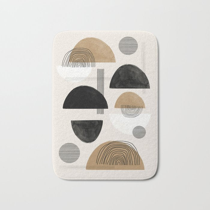 Paper Collage Art Bath Mat Gallery Image 1