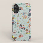 Dog lover person cute dogs breed pattern iPhone Case Gallery Image 1