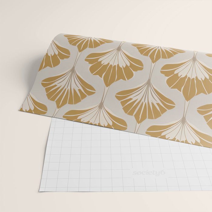 Golden Age Leaves Wrapping Paper Gallery Image 2