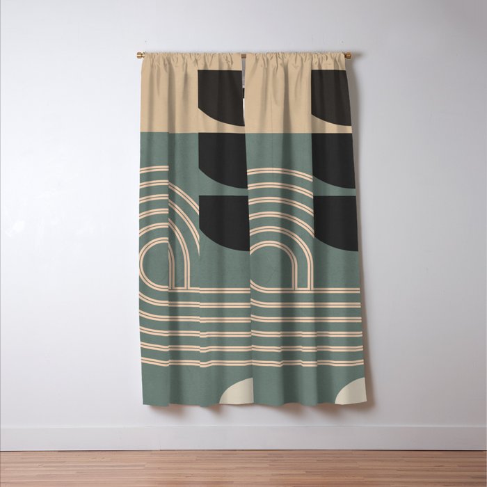 Abstract Geometric Shapes 122 Window Curtain Gallery Image 3