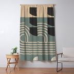 Abstract Geometric Shapes 122 Window Curtain Gallery Image 5