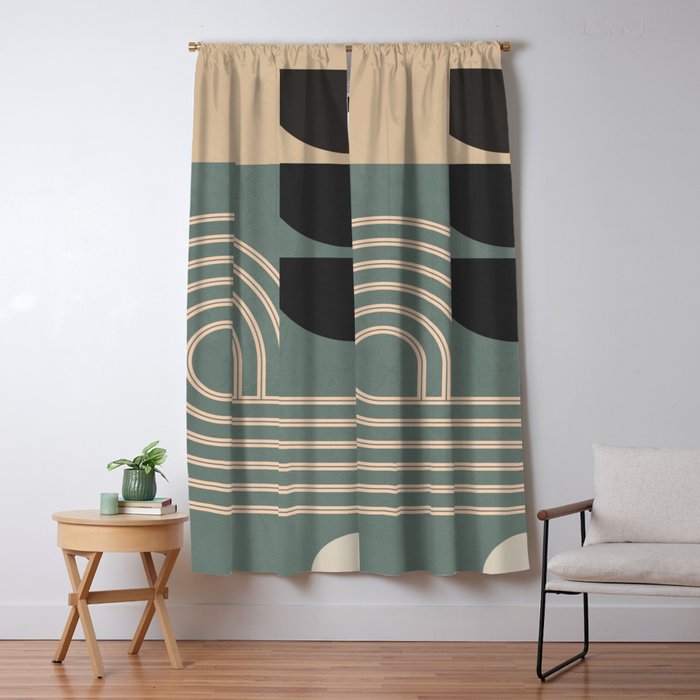 Abstract Geometric Shapes 122 Window Curtain Gallery Image 5