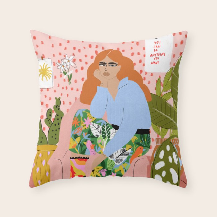 You can do everything you want Throw Pillow Gallery Image 1