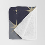 Blue OmbrÃ© â Celestial Coronation Throw Blanket Gallery Image 3