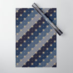 Blue OmbrÃ© â Celestial Coronation Wrapping Paper Gallery Image 1