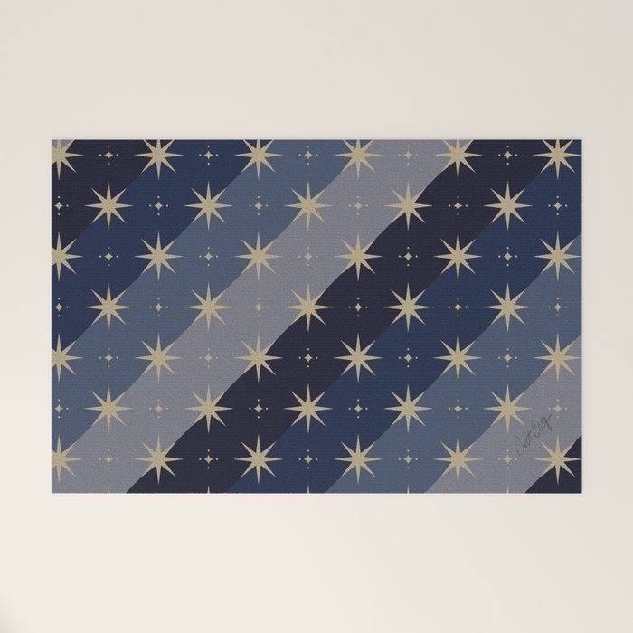 Blue OmbrÃ© â Celestial Coronation Welcome Mat Gallery Image 1