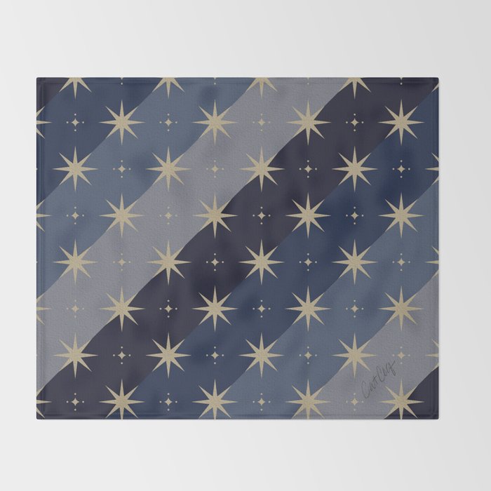 Blue OmbrÃ© â Celestial Coronation Throw Blanket Gallery Image 2