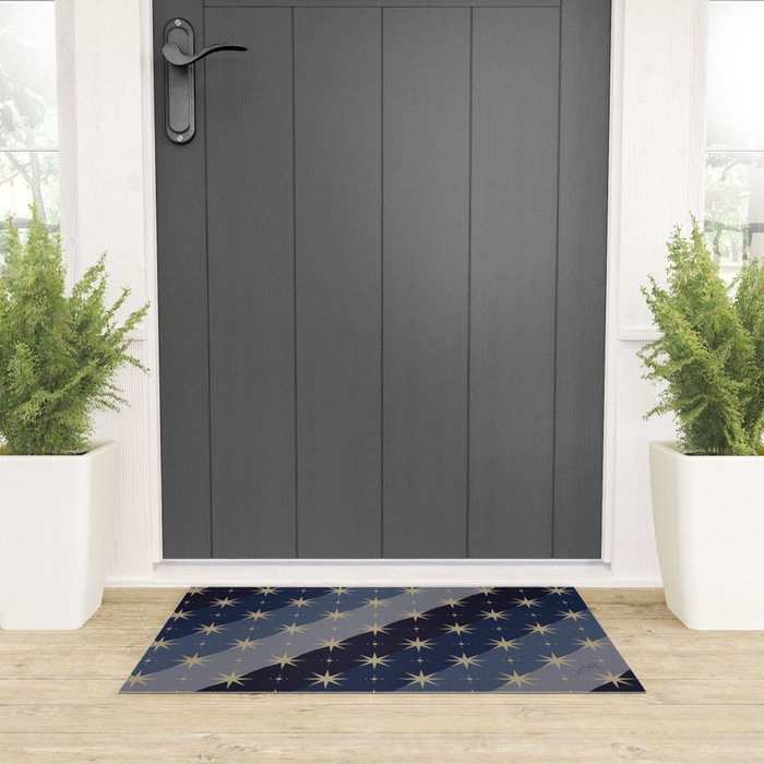 Blue OmbrÃ© â Celestial Coronation Welcome Mat Gallery Image 3