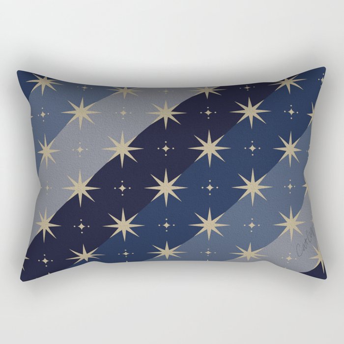 Blue OmbrÃ© â Celestial Coronation Rectangular Pillow Gallery Image 1