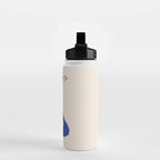 Henri Matisse 'The Night Cat' Blue Feline Abstract Figure Art Water Bottle Gallery Image 2