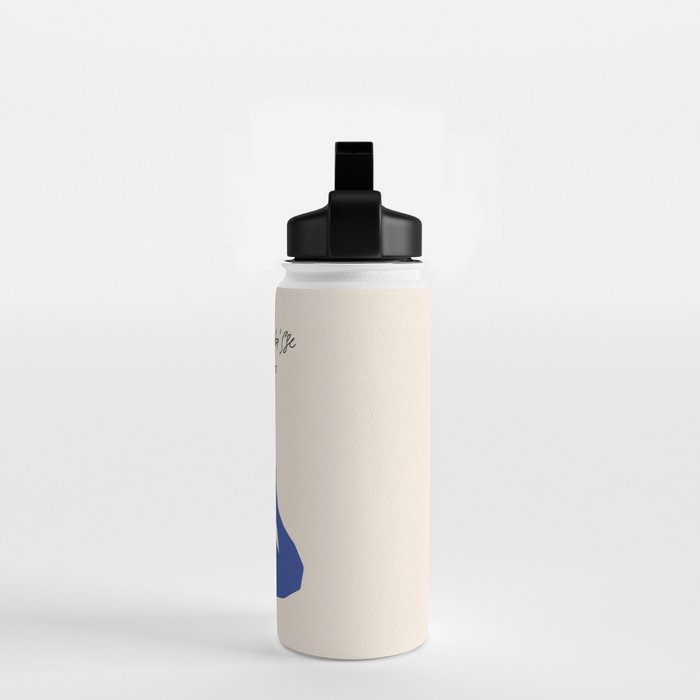 Henri Matisse 'The Night Cat' Blue Feline Abstract Figure Art Water Bottle Gallery Image 2