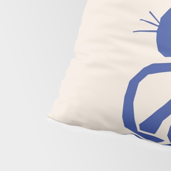 Henri Matisse 'The Night Cat' Blue Feline Abstract Figure Art Pillow Sham Gallery Image 4