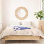 Henri Matisse 'The Night Cat' Blue Feline Abstract Figure Art Duvet Cover Gallery Image 3