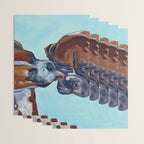 Kissing Boxers Dogs Portrait Wrapping Paper Gallery Image 3