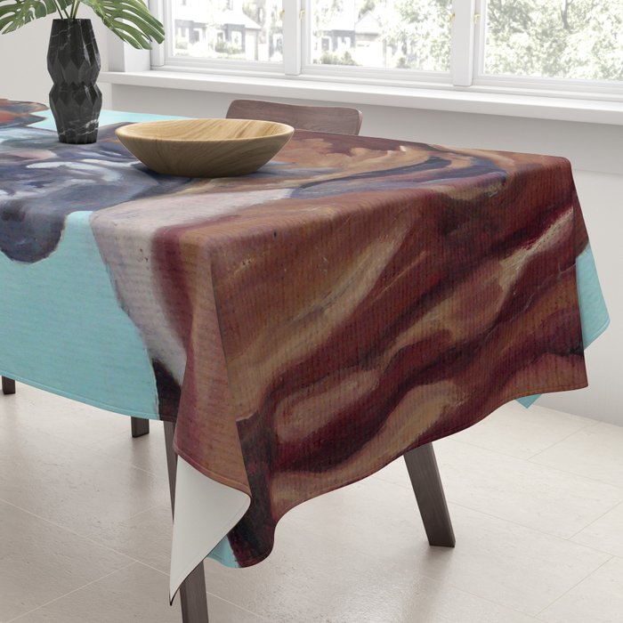 Kissing Boxers Dogs Portrait Tablecloth Gallery Image 3