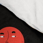 Funny colorful cartoon character face pattern Comforter Gallery Image 4
