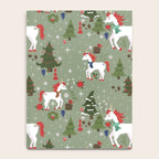 Christmas Winter Unicorn Pattern Notebook Gallery Image 4