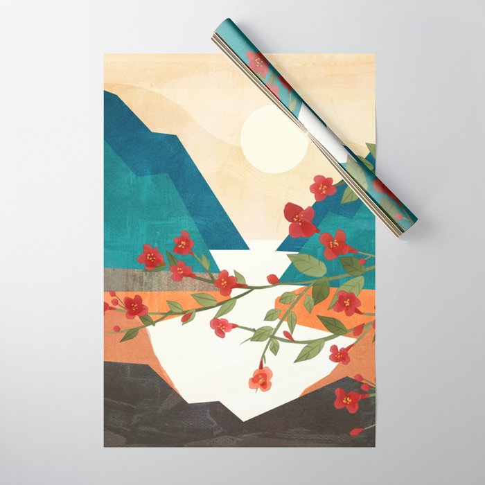  Warm spring sunshine at the bay Wrapping Paper Gallery Image 1