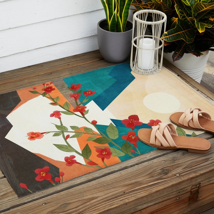  Warm spring sunshine at the bay Outdoor Rug Gallery Image 2