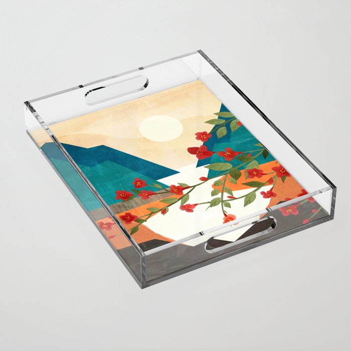  Warm spring sunshine at the bay Acrylic Tray Gallery Image 1