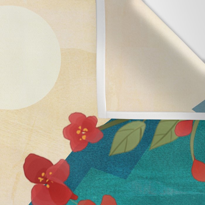  Warm spring sunshine at the bay Wall Tapestry Gallery Image 3