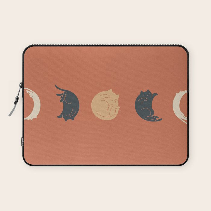 Cat Landscape 61: Meow Phases 2 Laptop Sleeve Gallery Image 1