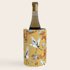 Japanese Ornate Heron Pattern Saffron Gold II Wine Chiller Gallery Image 3