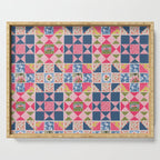 Modern Preppy Leopard Cat Jungle Oasis Serving Tray Gallery Image 1