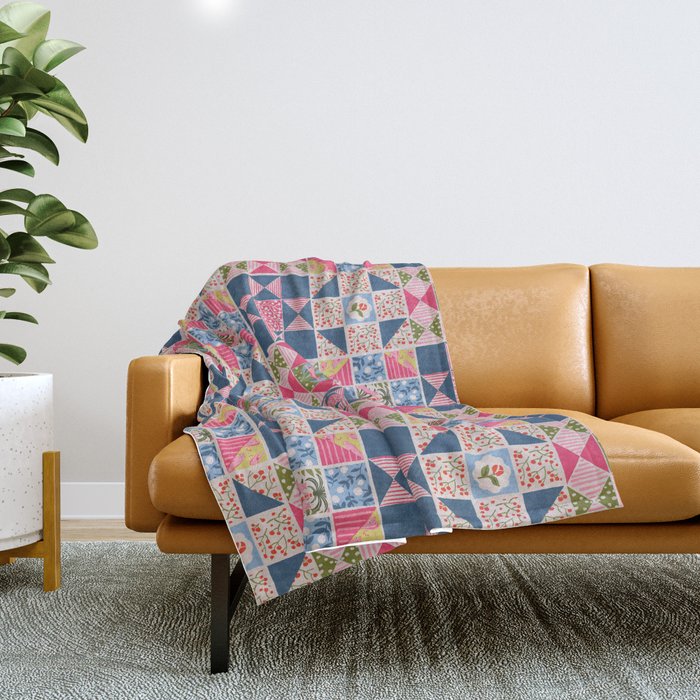 Modern Preppy Leopard Cat Jungle Oasis Throw Blanket Gallery Image 1