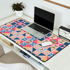 Modern Preppy Leopard Cat Jungle Oasis Desk Mat Gallery Image 2