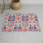 Modern Preppy Leopard Cat Jungle Oasis Rug Gallery Image 1